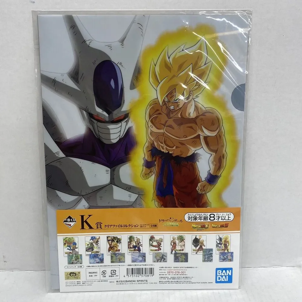 Dragon Ball File Folders 6 Packages Small & Large 12 Total Bandai Spirits Japan